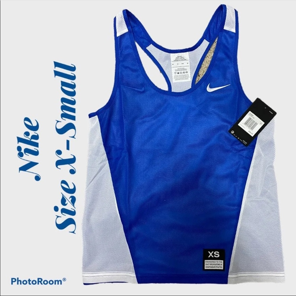Women’s Nike Reversible Mesh Jersey X-Small Royal Blue and White